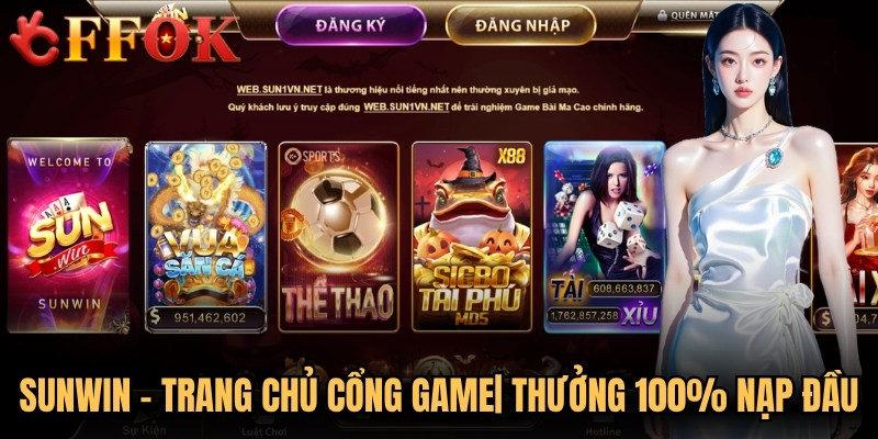 Sunwin - Trang Chủ Cổng Game Uy Tín| Thưởng 100% Nạp Đầu 3 Sunwin